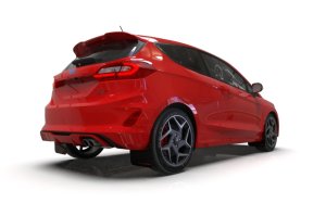 Ford Fiesta ST Mud Flap Kit - Rally Armor - UR Series - Black/Red - `18-`23 Ford Fiesta ST Mud Flap Kit - Rally Armor - UR Series - Black/Red - `18-`23